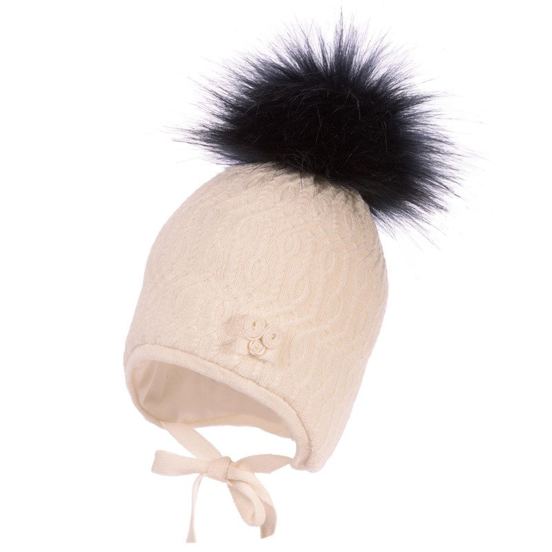 Jamiks ASHA II czapka dziewczęca kolor ekri JZB026-3 -  - #tag1# - #tag2# - #tag3# - #tag4#