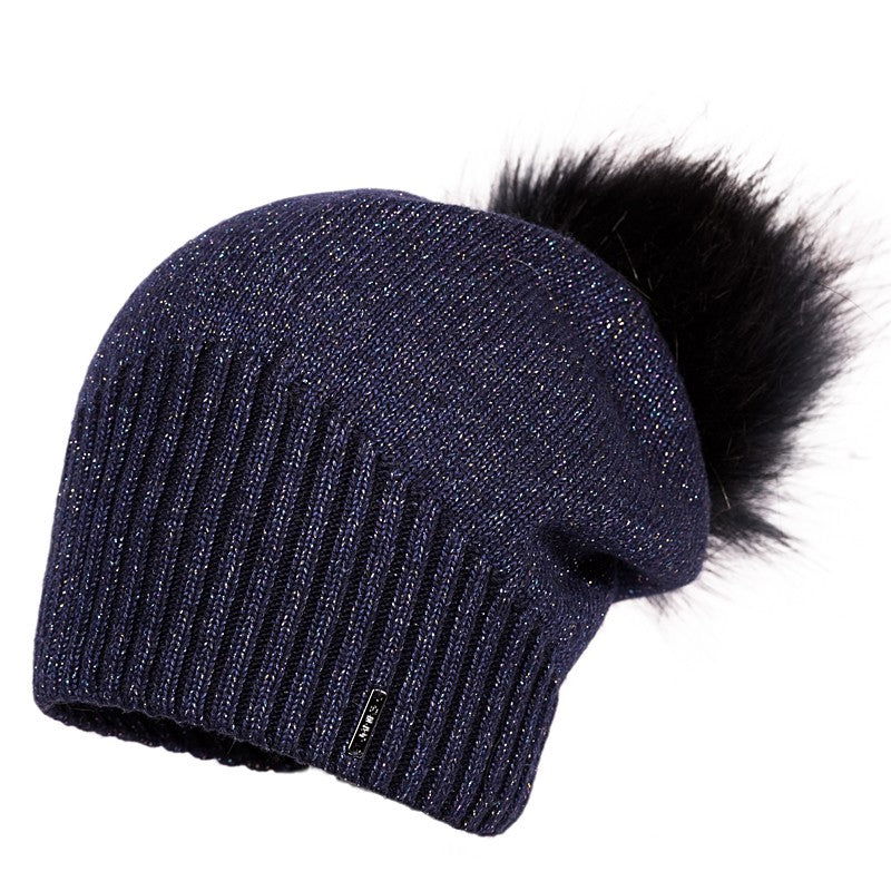 Jamiks JENNIFER II czapka dziewczęca z pomponem modrak -  - #tag1# - #tag2# - #tag3# - #tag4#