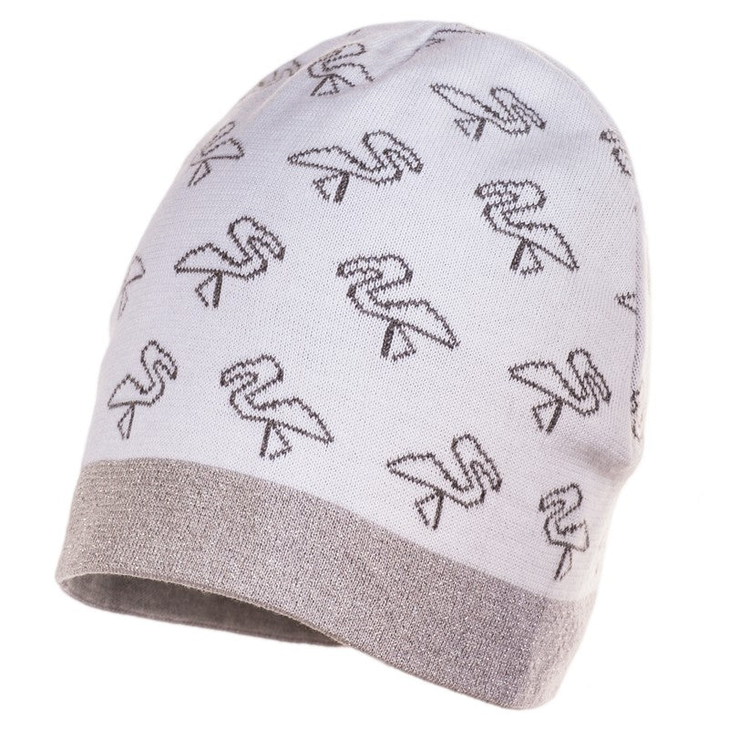 Jamiks JW17034-3 PELIKAN czapka kolor biały/popiel -  - #tag1# - #tag2# - #tag3# - #tag4#