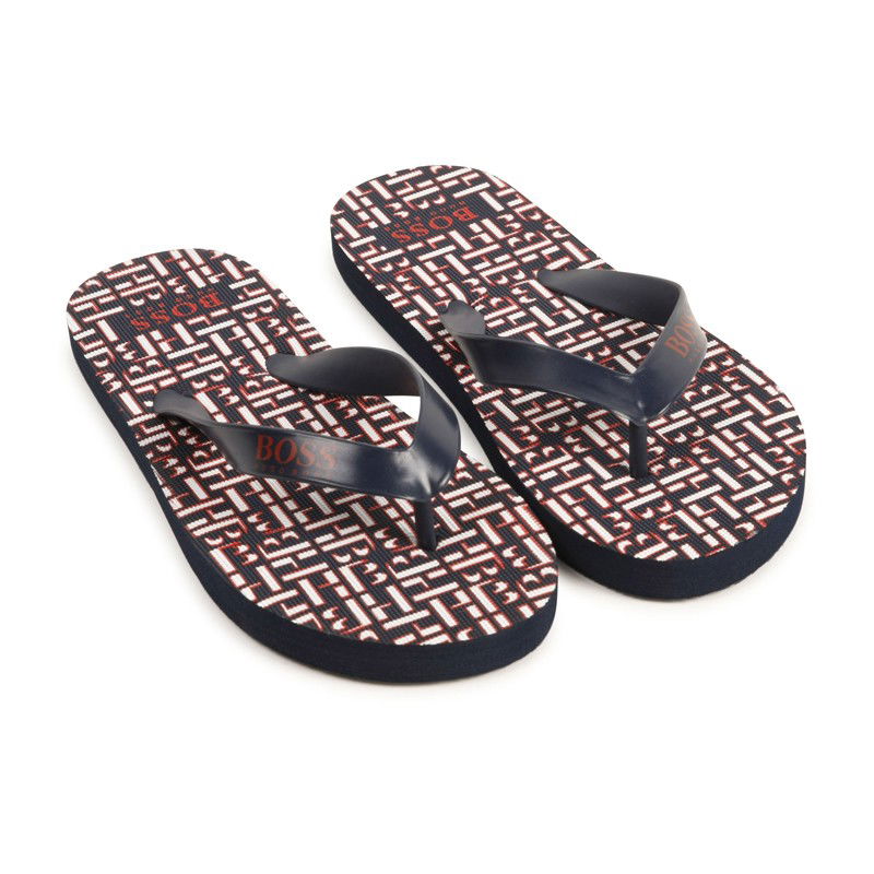 Klapki chłopięce HUGO BOSS J29247-849 kolor granat -  - #tag1# - #tag2# - #tag3# - #tag4#