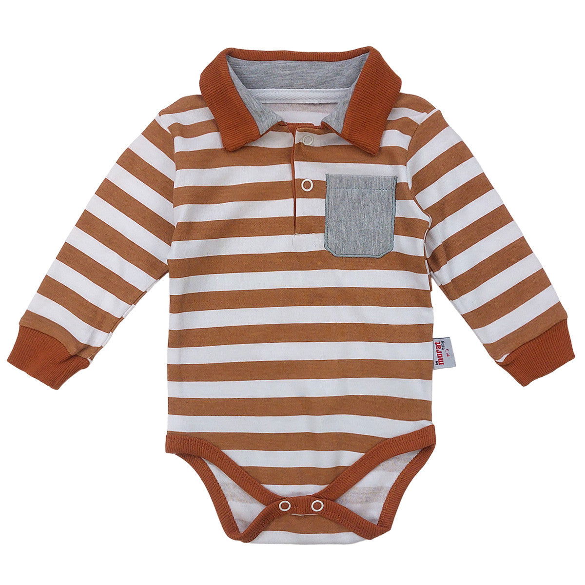 Komplet Body I Spodnie chłopak beż/szary 2977-151223  GKMOC -  - #tag1# - #tag2# - #tag3# - #tag4#