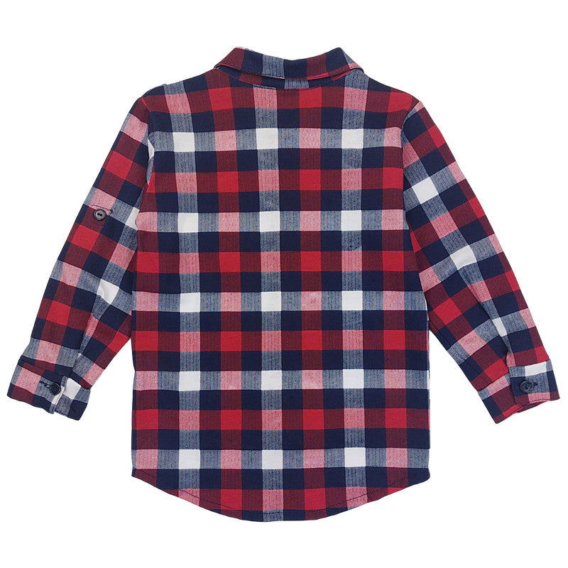 Koszula Kratka chłopak czerwony 55984-231123  GKMOC -  - #tag1# - #tag2# - #tag3# - #tag4#