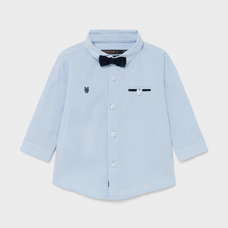 Koszula elegancka z muszką dla chłopców Mayoral 1120-96 Błękitny -  - #tag1# - #tag2# - #tag3# - #tag4#
