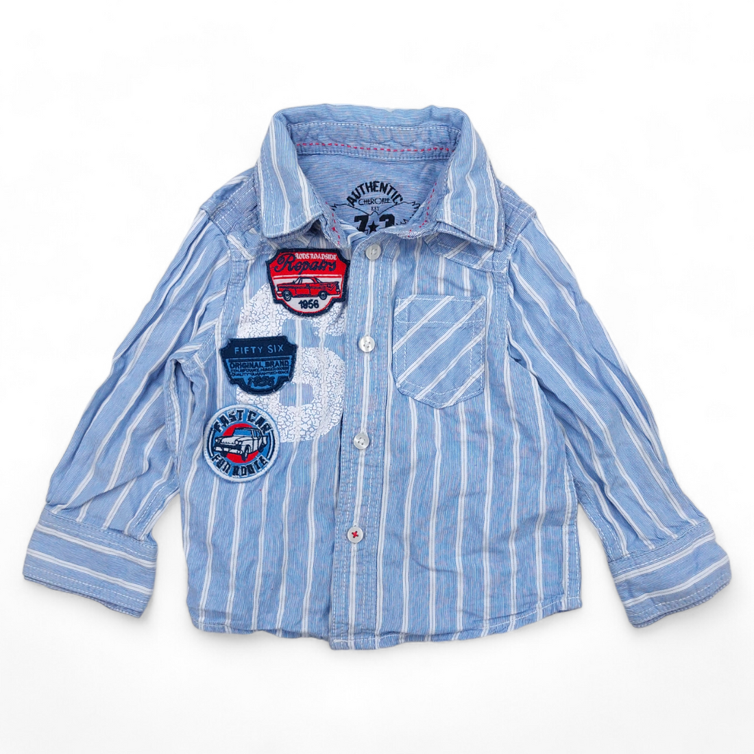 Koszula w paski chłopięca używana Cherokee kod 15 -  - #tag1# - #tag2# - #tag3# - #tag4#