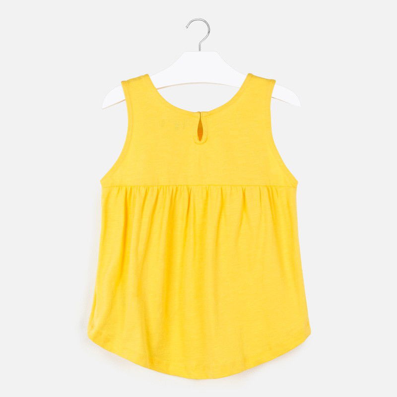 Koszulka bawełniana dla dziewczynki Mayoral 6028-92 Żółty -  - #tag1# - #tag2# - #tag3# - #tag4#