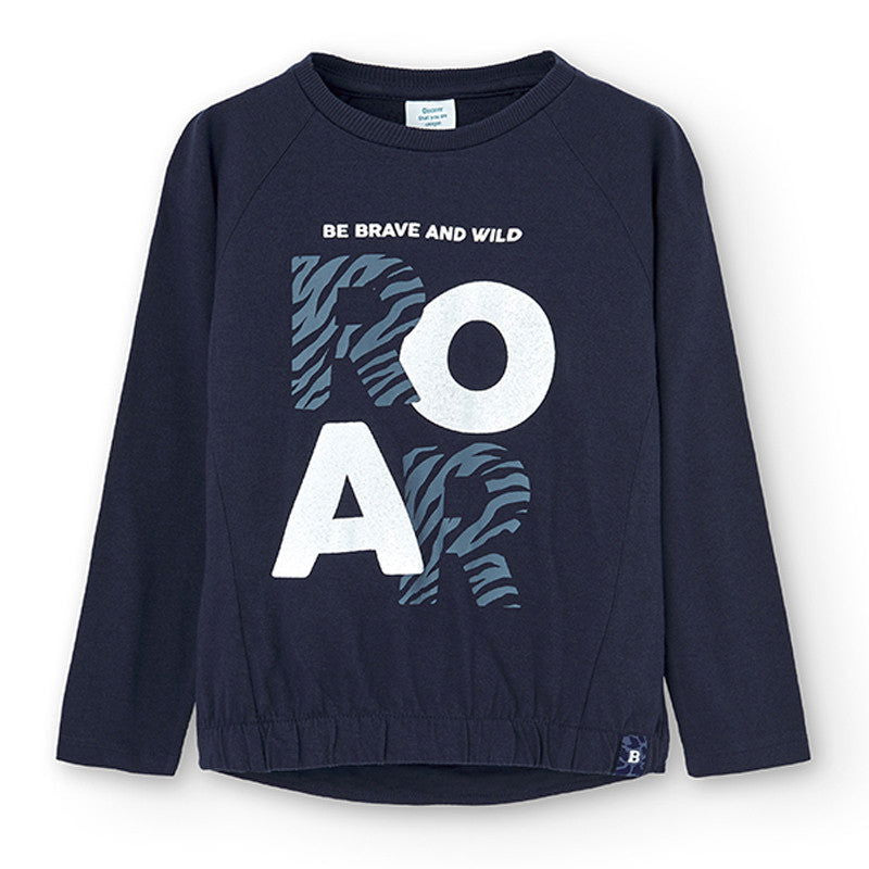 Koszulka dla dziewczynek Boboli 455093-2440 kolor granat -  - #tag1# - #tag2# - #tag3# - #tag4#