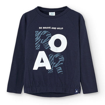 Koszulka dla dziewczynek Boboli 455093-2440 kolor granat -  - #tag1# - #tag2# - #tag3# - #tag4#