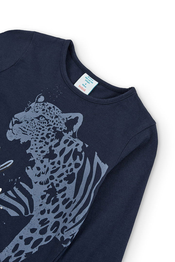 Koszulka dla dziewczynki Boboli 455004-2440 kolor granat -  - #tag1# - #tag2# - #tag3# - #tag4#