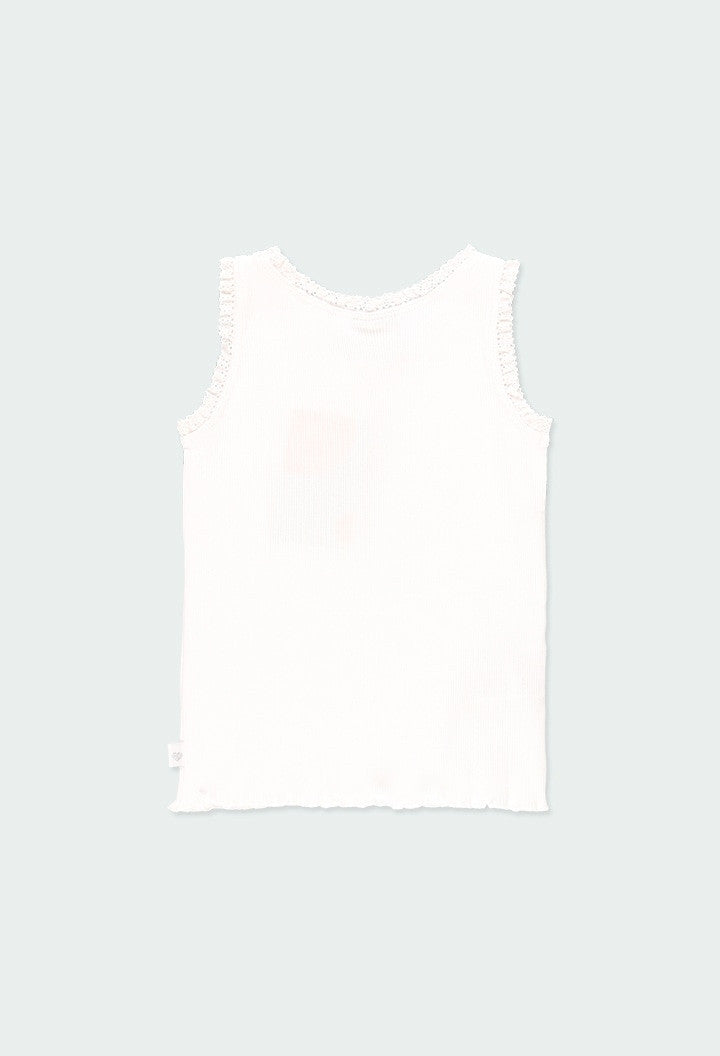 Koszulka dla dziewczynki Boboli 494029-1100 kolor biały -  - #tag1# - #tag2# - #tag3# - #tag4#