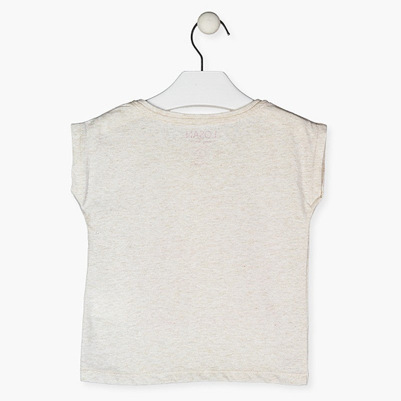 Koszulka dziewczęca Losan 116-1009AL-787 kolor beż -  - #tag1# - #tag2# - #tag3# - #tag4#