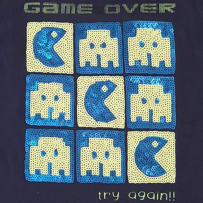 Koszulka z cekinami chłopięca Losan 115-1211AL-378 kolor Granatowy -  - #tag1# - #tag2# - #tag3# - #tag4#