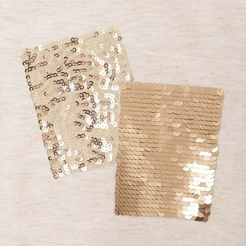 Koszulka z cekinami dziewczęca Mayoral 6011-2 Beżowy -  - #tag1# - #tag2# - #tag3# - #tag4#