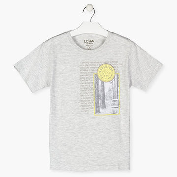 Koszulka z krótkim rękawem chłopięca Losan 113-1007AL-657 kolor Szary -  - #tag1# - #tag2# - #tag3# - #tag4#