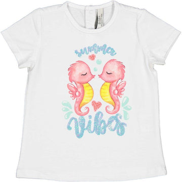 Koszulka z krótkim rękawem dziewczęca Birba&Trybeyond 24036-15A kolor Biały -  - #tag1# - #tag2# - #tag3# - #tag4#