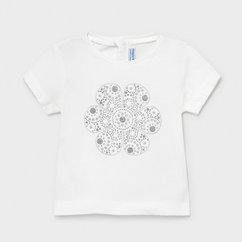 Koszulka z krótkim rękawem dziewczęca Mayoral 105-33 Biały -  - #tag1# - #tag2# - #tag3# - #tag4#