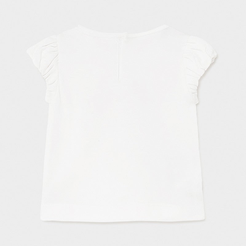 Koszulka z krótkim rękawem dziewczęca Mayoral 1081-71 Biały/czerwony -  - #tag1# - #tag2# - #tag3# - #tag4#