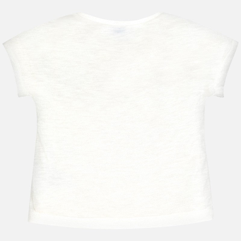 Koszulka z krótkim rękawem dziewczęca Mayoral 6010-3 Kremowy -  - #tag1# - #tag2# - #tag3# - #tag4#