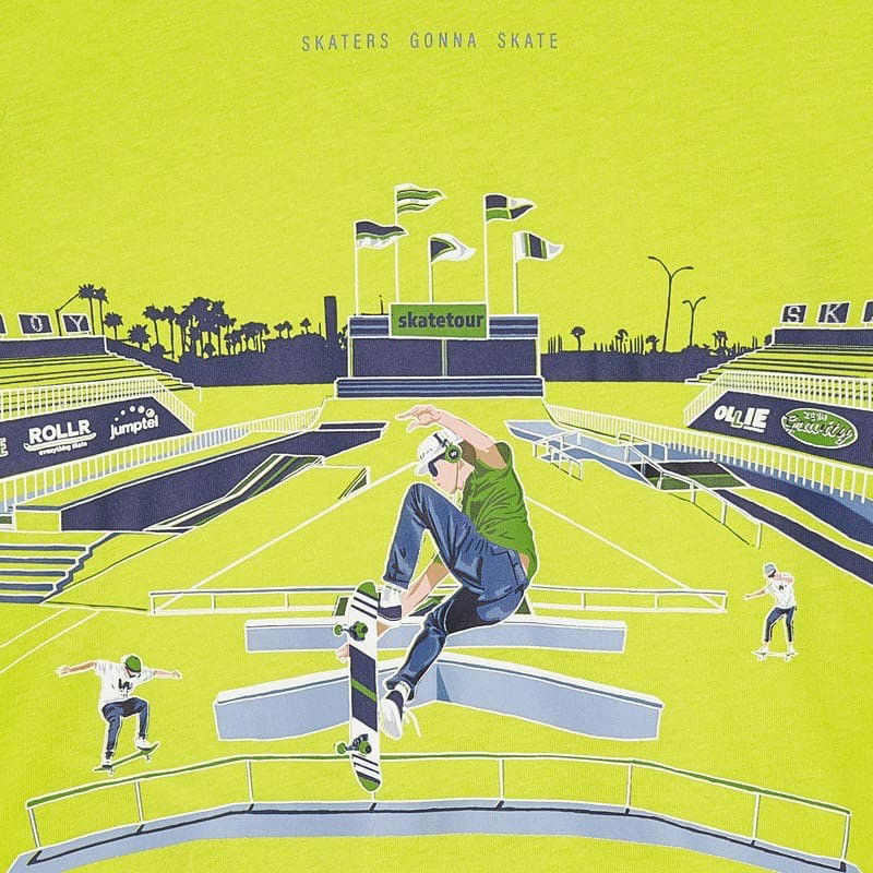 Koszulka z nadrukiem dla chłopców Mayoral 3040-55 Limonka -  - #tag1# - #tag2# - #tag3# - #tag4#