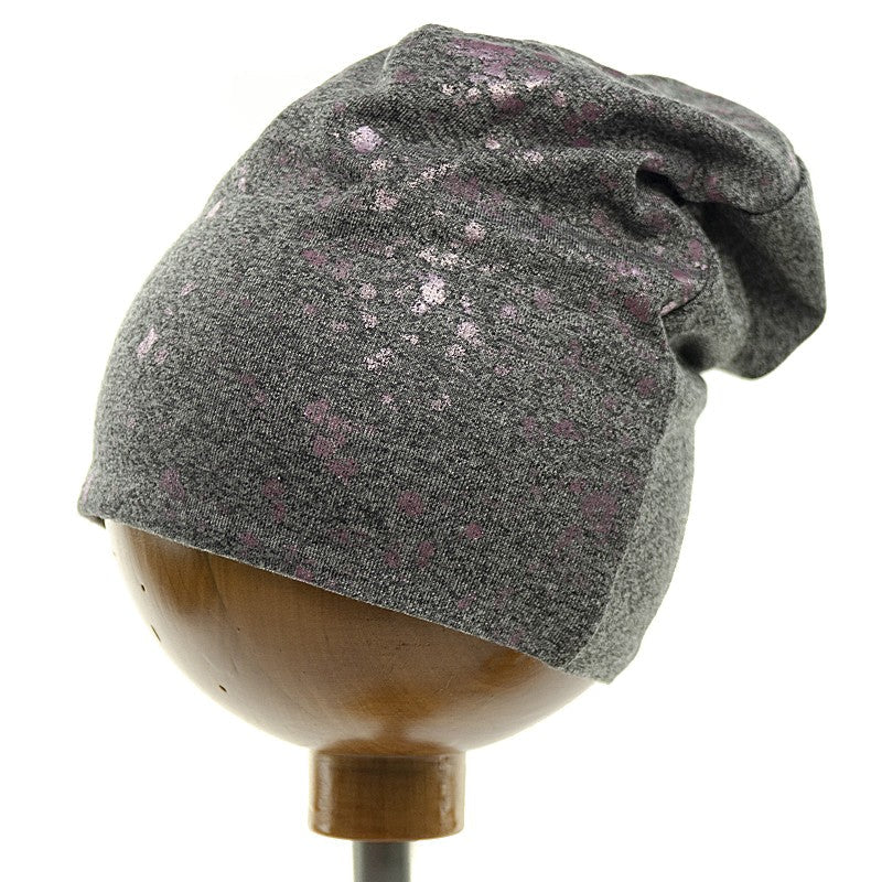 Krochetta czapka dziewczęca przejściowa szara 39-462 -  - #tag1# - #tag2# - #tag3# - #tag4#