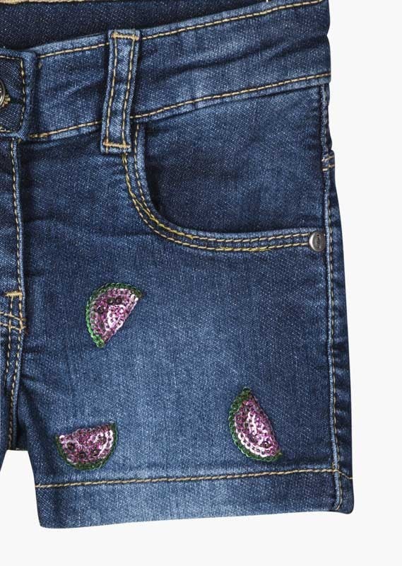 Krótkie spodenki jeansowe dziewczęce Losan 116-6010AL-741 kolor Granatowy -  - #tag1# - #tag2# - #tag3# - #tag4#