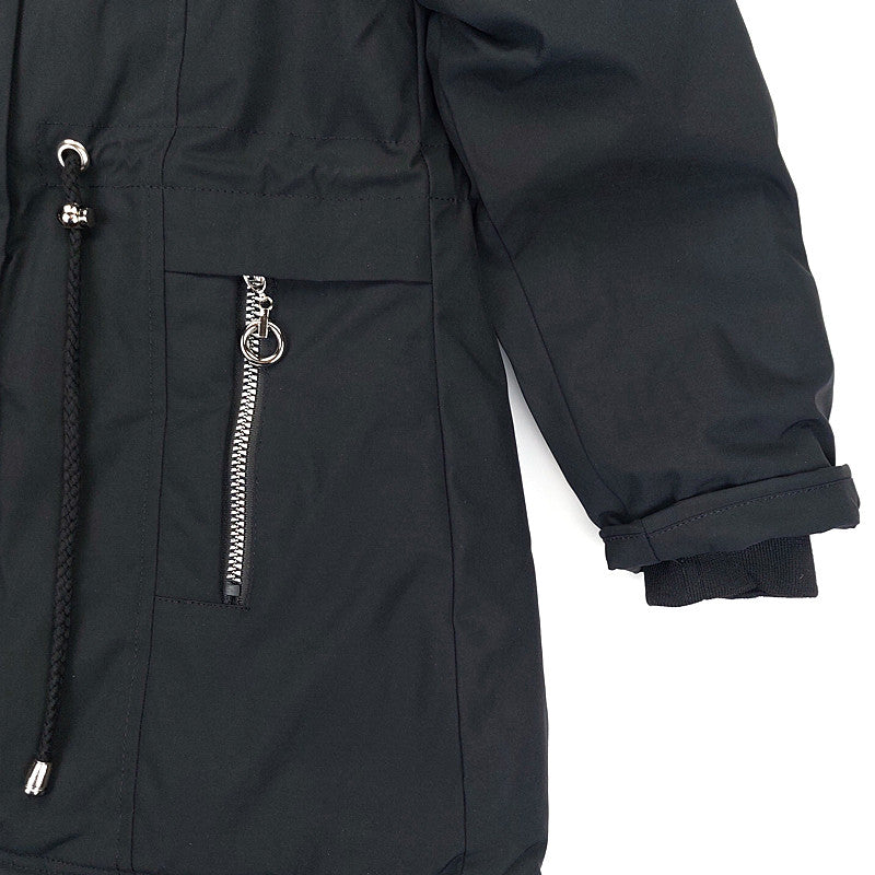 Kurtka Zimowa Z Futerkiem dziewczynka czarny KF559-71023  GKMOD -  - #tag1# - #tag2# - #tag3# - #tag4#