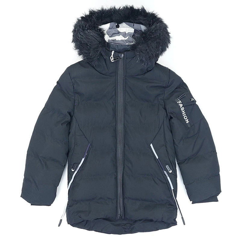 Kurtka Zimowa chłopak czarny B60161-71023  GKMOC -  - #tag1# - #tag2# - #tag3# - #tag4#