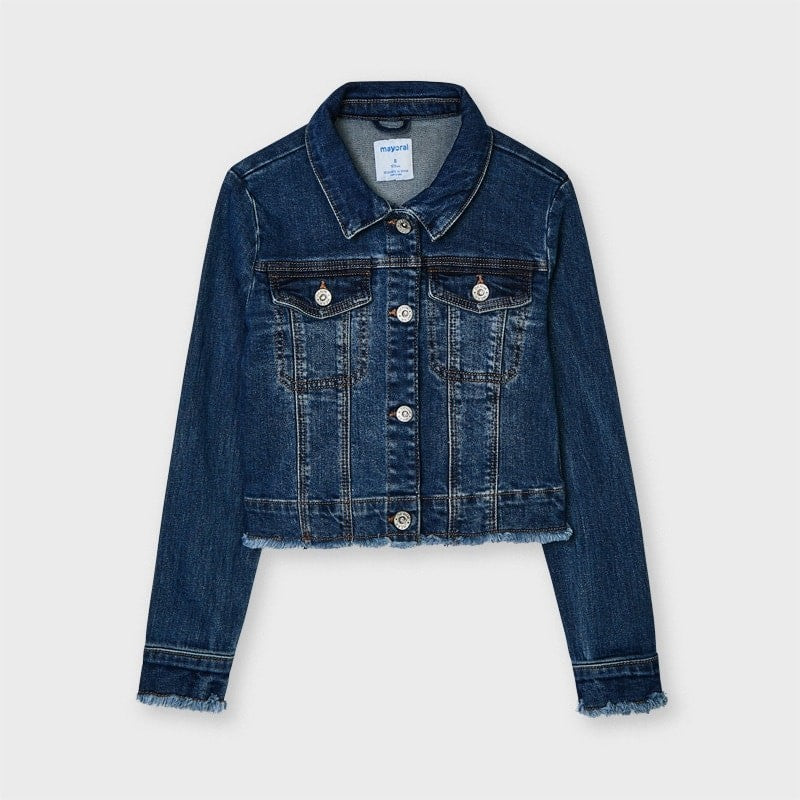 Kurtka jeansowa dla dziewczynki Mayoral 6470-59 Granatowy -  - #tag1# - #tag2# - #tag3# - #tag4#