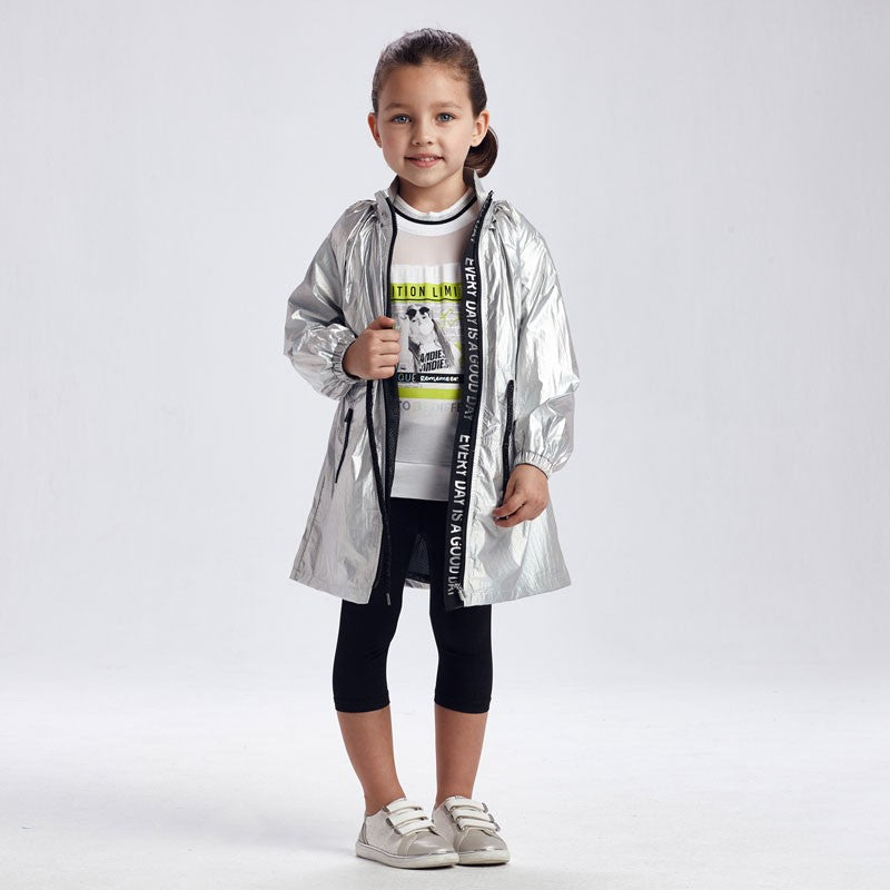 Kurtka przeciwwiatrowa dziewczęca Mayoral 3486-7 Srebrny -  - #tag1# - #tag2# - #tag3# - #tag4#