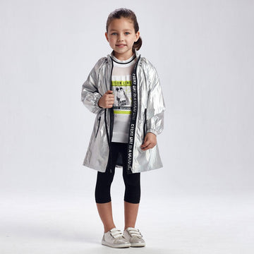 Kurtka przeciwwiatrowa dziewczęca Mayoral 3486-7 Srebrny -  - #tag1# - #tag2# - #tag3# - #tag4#