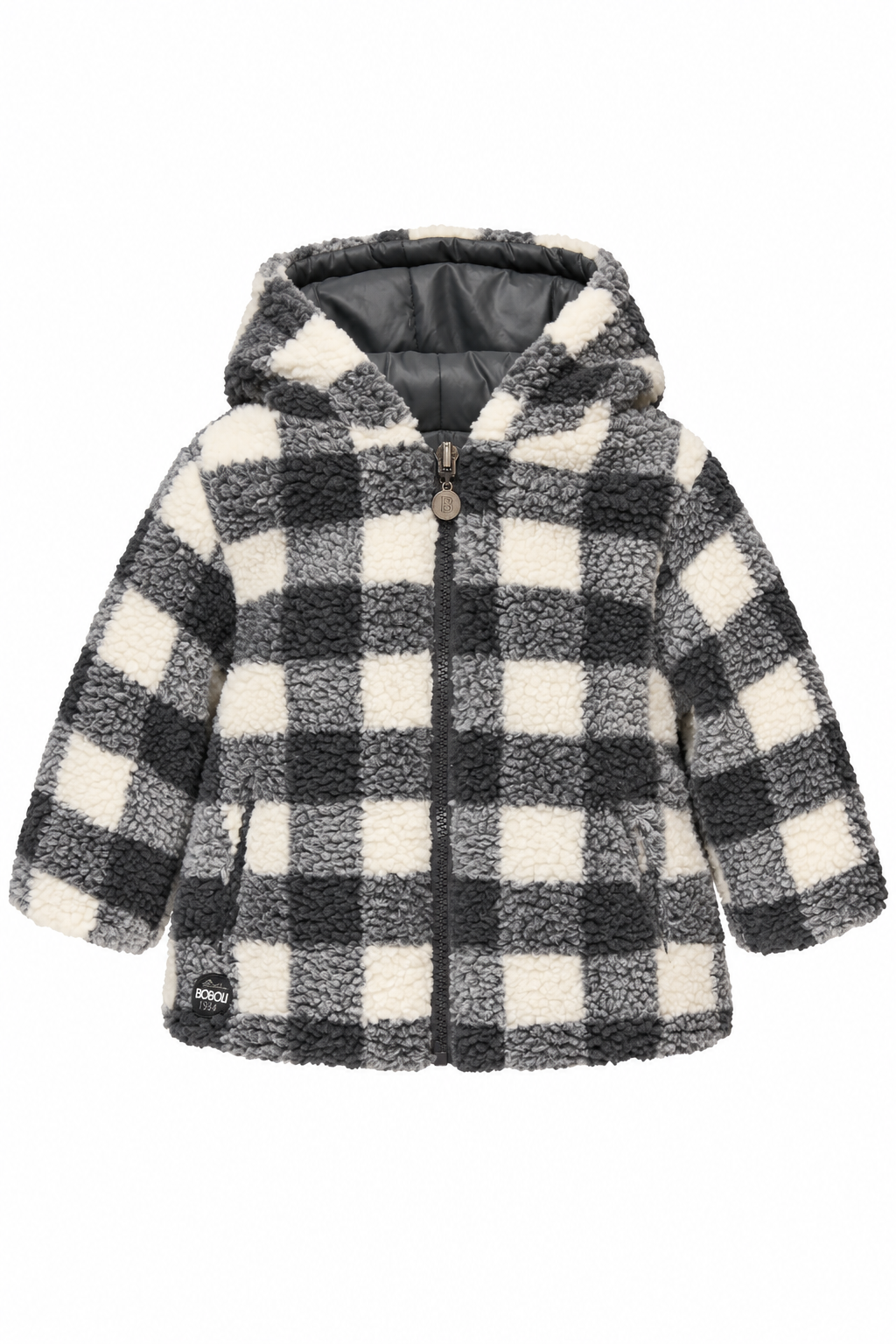Boboli 344090_9615 reversible jacket color gray
