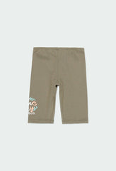 Baby Boboli 3/4 leggings for girls 294038-4580 khaki color