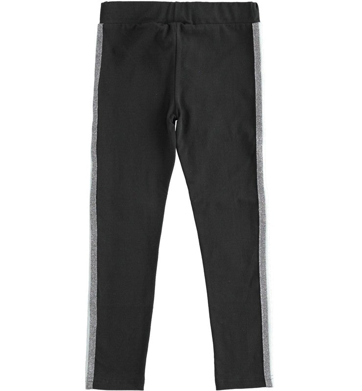 Leginsy z lampasem dziewczęce iDO 1952-0658 kolor czarny -  - #tag1# - #tag2# - #tag3# - #tag4#