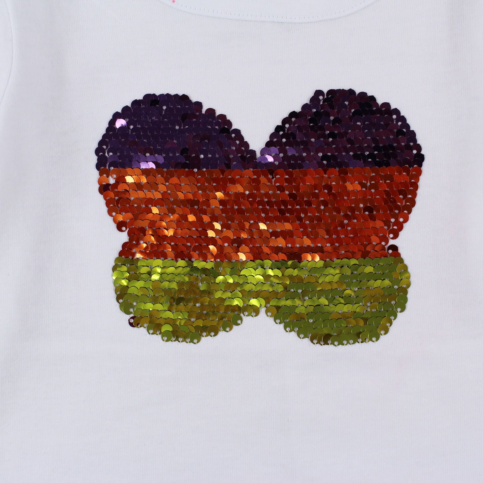 Losan 726-1203AD-001 bluzka cekiny kolor biały -  - #tag1# - #tag2# - #tag3# - #tag4#