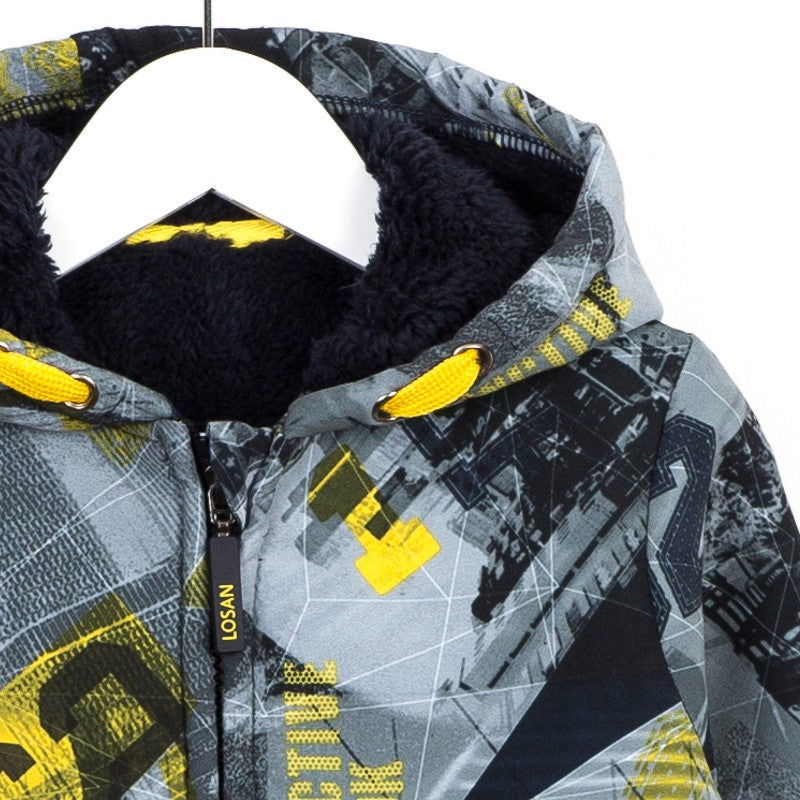 Losan bluza ocieplana 625-0001AC  kolor szary -  - #tag1# - #tag2# - #tag3# - #tag4#