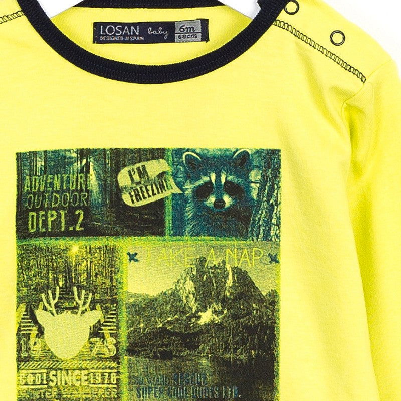 Losan bluzka dł. ręk. 627-1013AC  kolor żółty -  - #tag1# - #tag2# - #tag3# - #tag4#