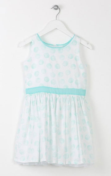 Losan sukienka 614-7747AB  kolor biały/akwamaryna -  - #tag1# - #tag2# - #tag3# - #tag4#