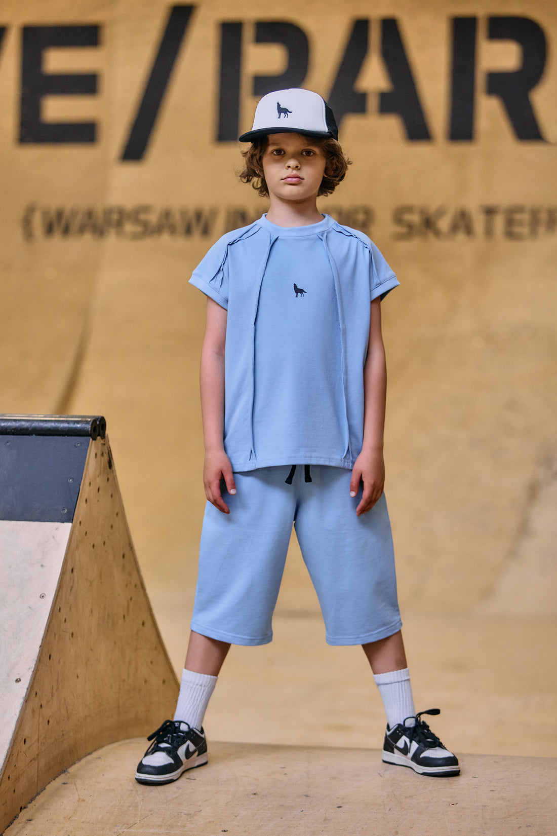 Spodenki MashMnie chłopięce niebieskie MashMnie 6905-29526-35
