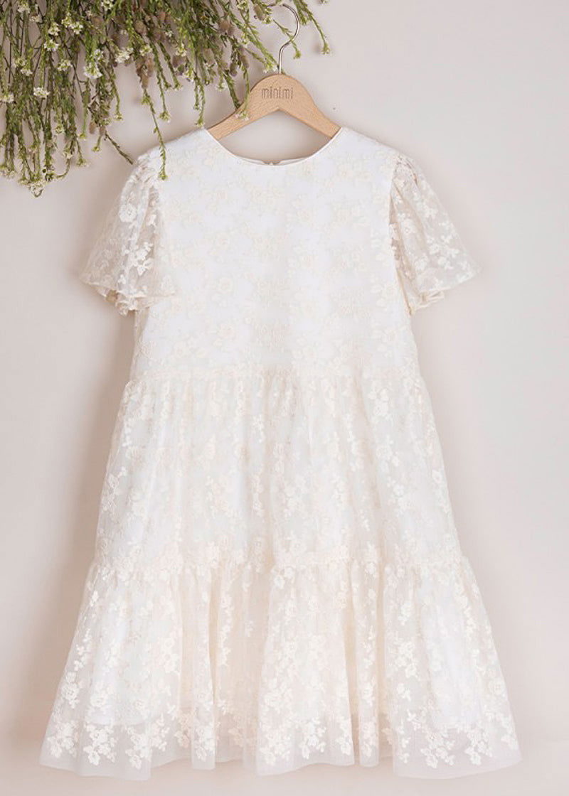 MINIMI 49/22 Sukienka elegancka kolor krem -  - #tag1# - #tag2# - #tag3# - #tag4#