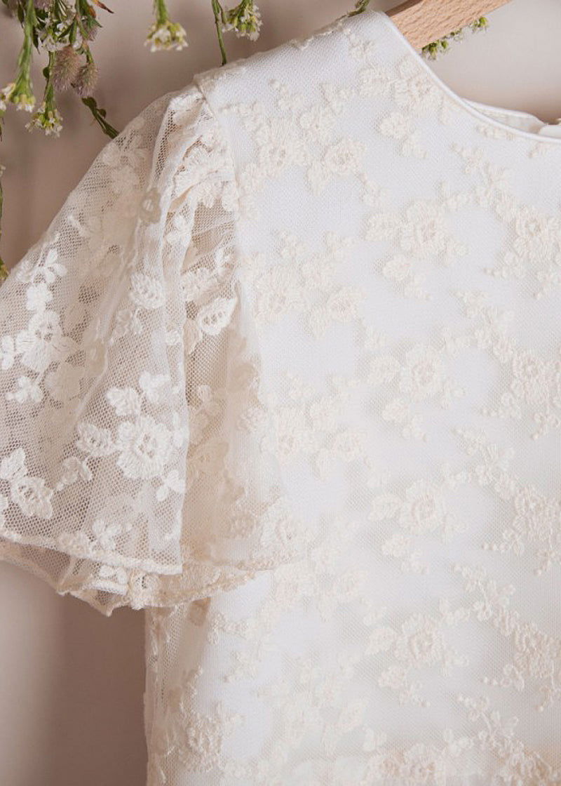 MINIMI 49/22 Sukienka elegancka kolor krem -  - #tag1# - #tag2# - #tag3# - #tag4#