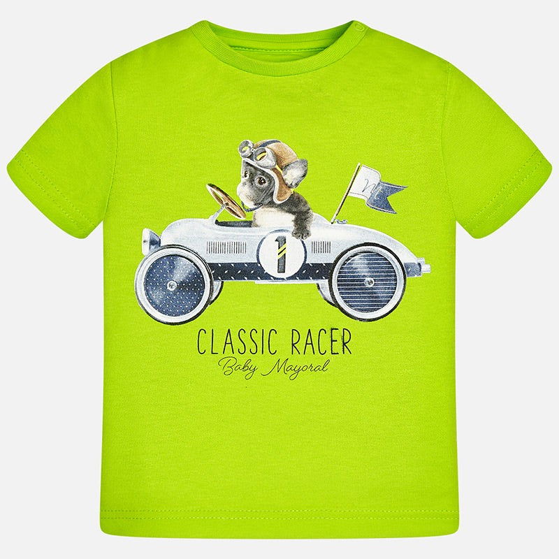 Mayoral 1009-73 Koszulka k/r nadruk samochód  kolor Guacamole -  - #tag1# - #tag2# - #tag3# - #tag4#