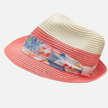 Mayoral 10212-95 Kapelusz dwukolorowy  kolor Geranium -  - #tag1# - #tag2# - #tag3# - #tag4#