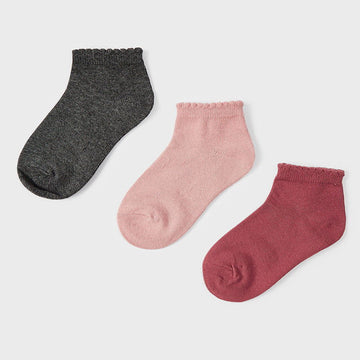 Mayoral 10325-76 Zestaw 3 pary skarpetek dziewczęce kolor różowy -  - #tag1# - #tag2# - #tag3# - #tag4#