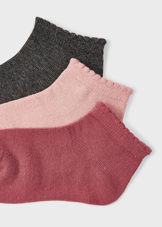 Mayoral 10325-76 Zestaw 3 pary skarpetek dziewczęce kolor różowy -  - #tag1# - #tag2# - #tag3# - #tag4#