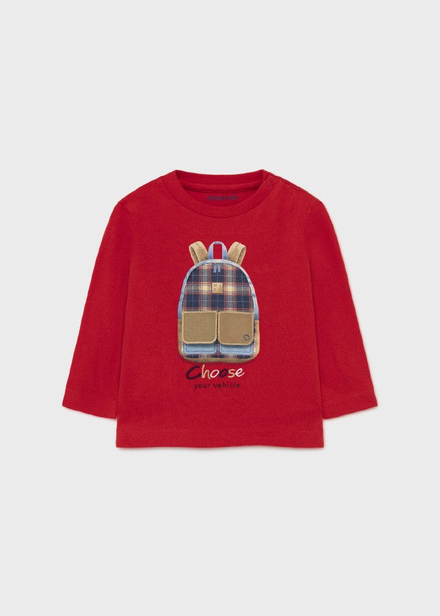 Mayoral 11-02064-039 Koszulka długi rękaw chłopięca 2064-39 czerwony -  - #tag1# - #tag2# - #tag3# - #tag4#