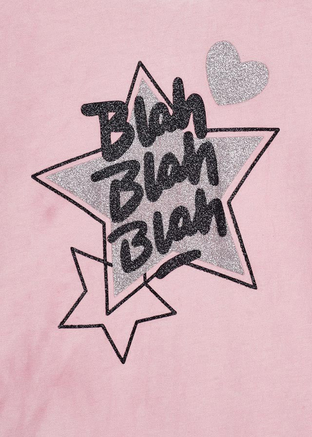 Mayoral 11-04011-076 Koszulka z nadrukiem dziewczęca 4011-76 jasny róż -  - #tag1# - #tag2# - #tag3# - #tag4#