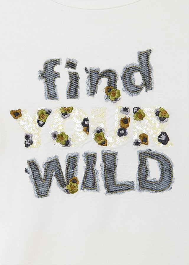 Mayoral 11-07086-033 Koszulka długi rękaw dziewczęca 7086-33 kremowy -  - #tag1# - #tag2# - #tag3# - #tag4#