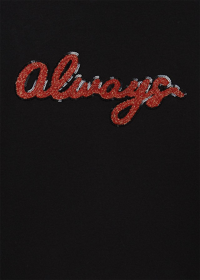 Mayoral 11-07425-063 Bluza dla dziewczyny 7425-63 czarny -  - #tag1# - #tag2# - #tag3# - #tag4#