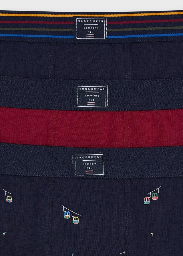 Mayoral 11-10118-019 Bokserki 3 pary chłopięce 10118-19 granat/bordo -  - #tag1# - #tag2# - #tag3# - #tag4#