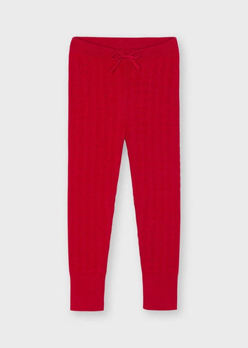 Mayoral 11-10143-047 Leginsy dzianinowe dla dziewczynki 10143-47 czerwony -  - #tag1# - #tag2# - #tag3# - #tag4#