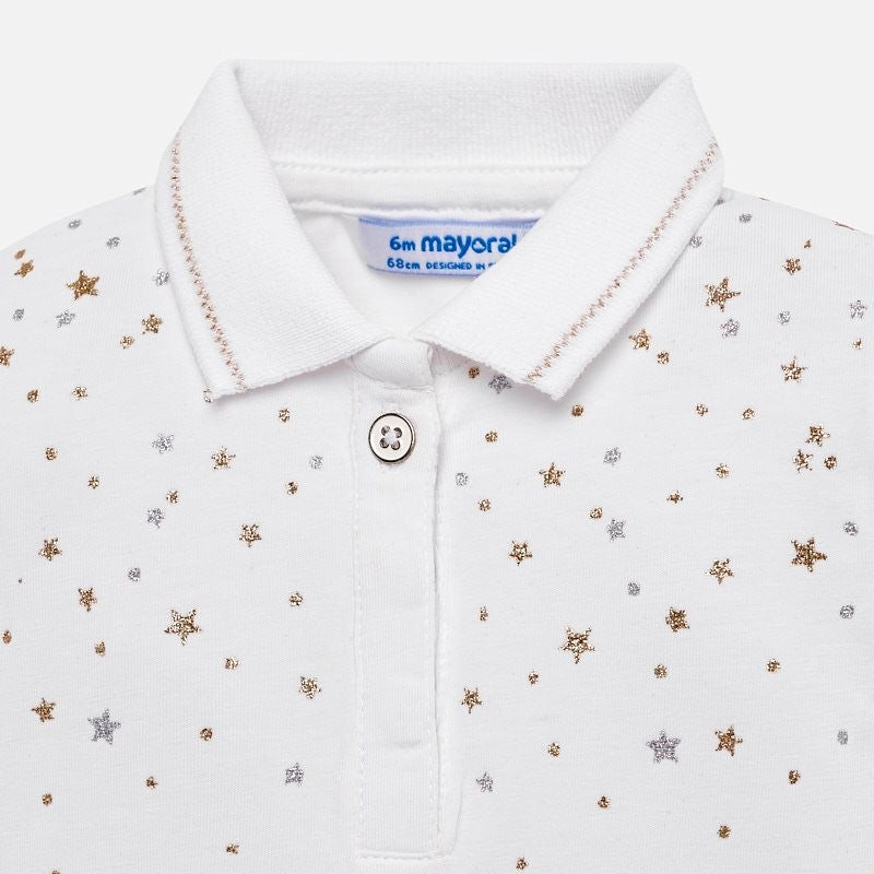 Mayoral 1108-40 Koszulka polo z krótkim rękawem dziewczęca biała -  - #tag1# - #tag2# - #tag3# - #tag4#